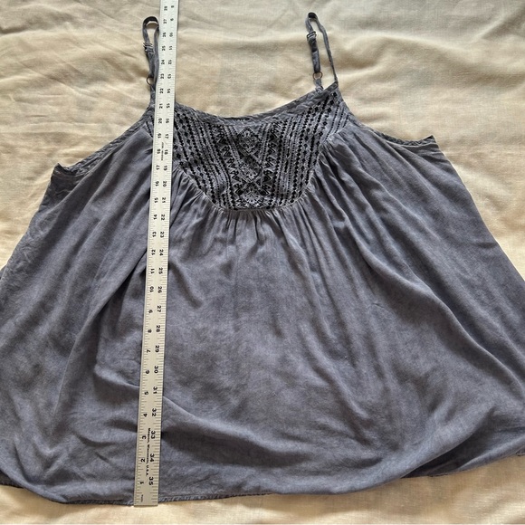 Torrid Sz 12 sleeveless embroidered rayon Boho Western camisole Whimsigoth - Picture 5 of 8